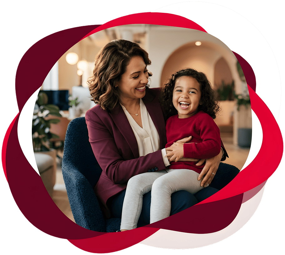 Família sorrindo representando o plano Bradesco Saúde com cobertura nacional e benefícios para empresas e famílias pela Rose Life.